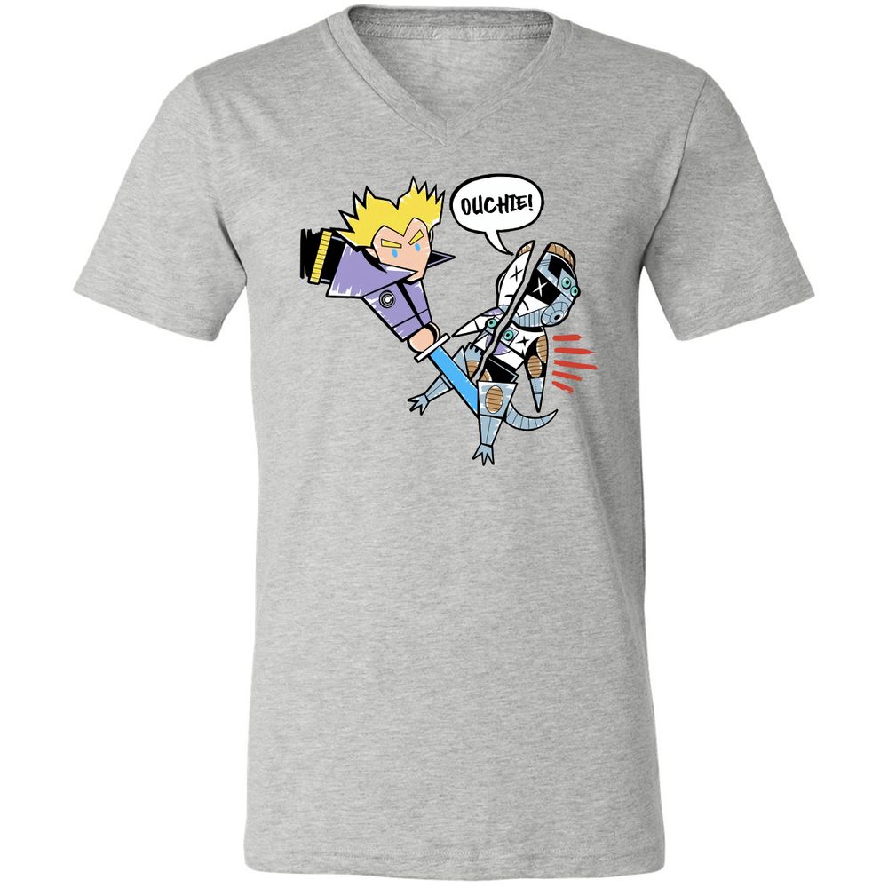 Unisex V-Neck T-Shirt - 64YUQTV5 - Athletic Heather - 7