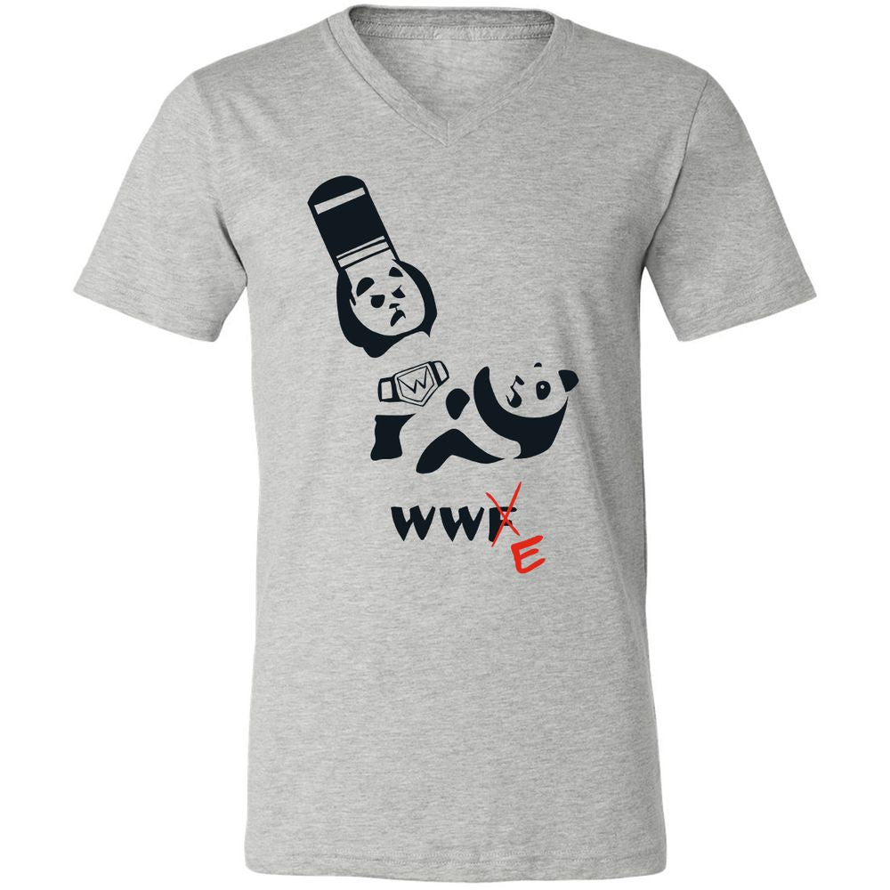 Unisex V-Neck T-Shirt - 8RTZP3EV - Athletic Heather - 7