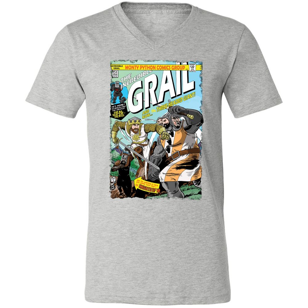 Unisex V-Neck T-Shirt - J297TTQU - Athletic Heather - 7