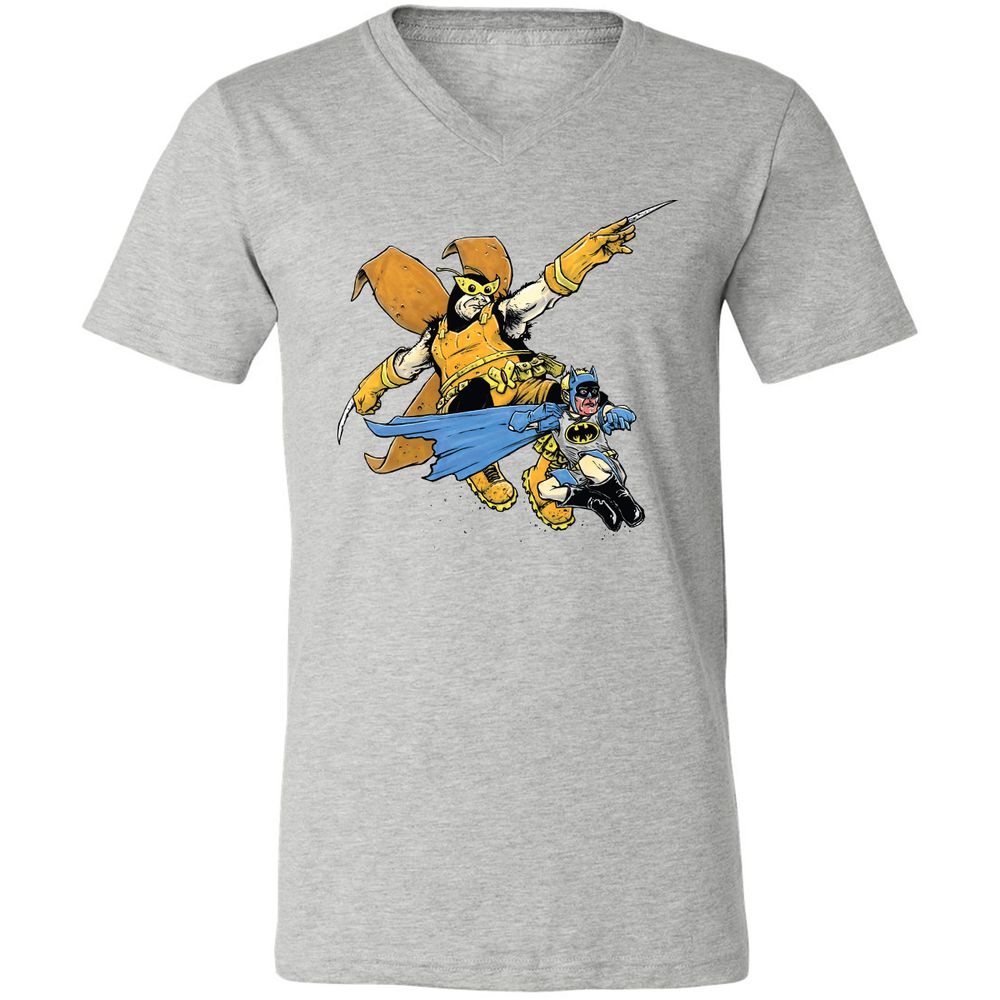 Unisex V-Neck T-Shirt - 97K9RF4C - Athletic Heather - 7