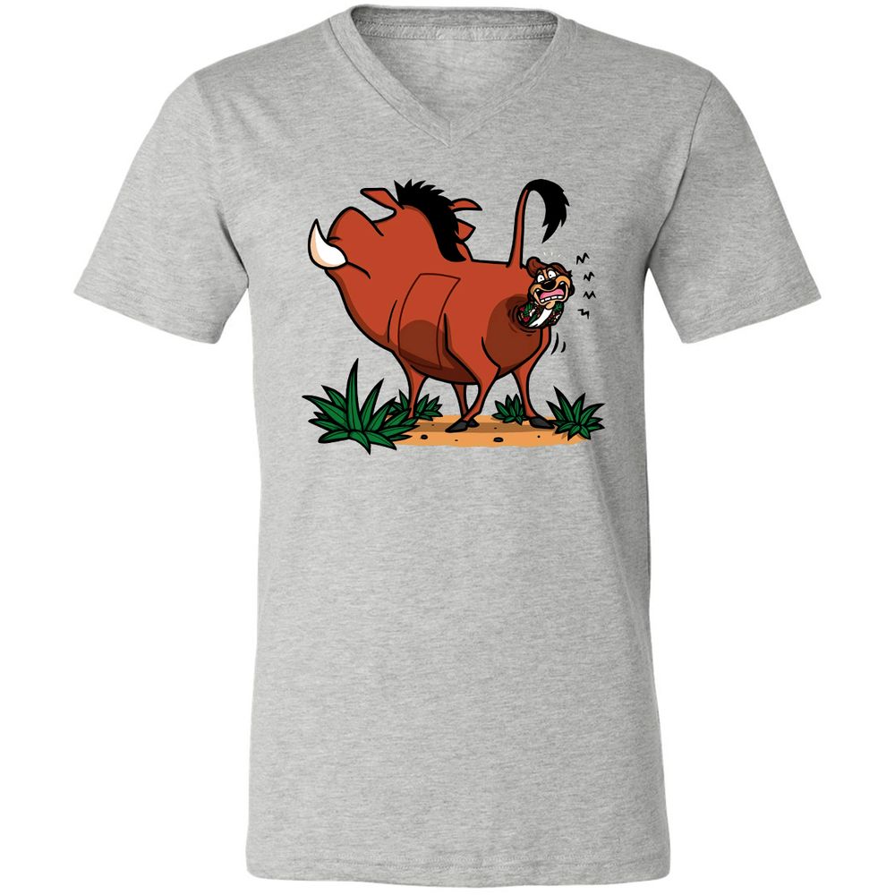 Unisex V-Neck T-Shirt - 1DYQCVG5 - Athletic Heather - 7