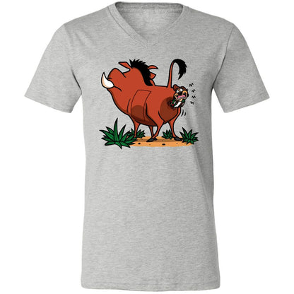 Unisex V-Neck T-Shirt - 1DYQCVG5 - Athletic Heather - 7