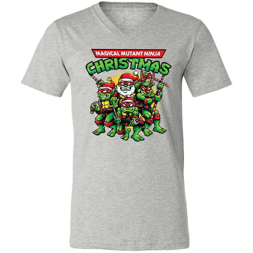 Unisex V-Neck T-Shirt - RLTAGR8X - Athletic Heather - 7