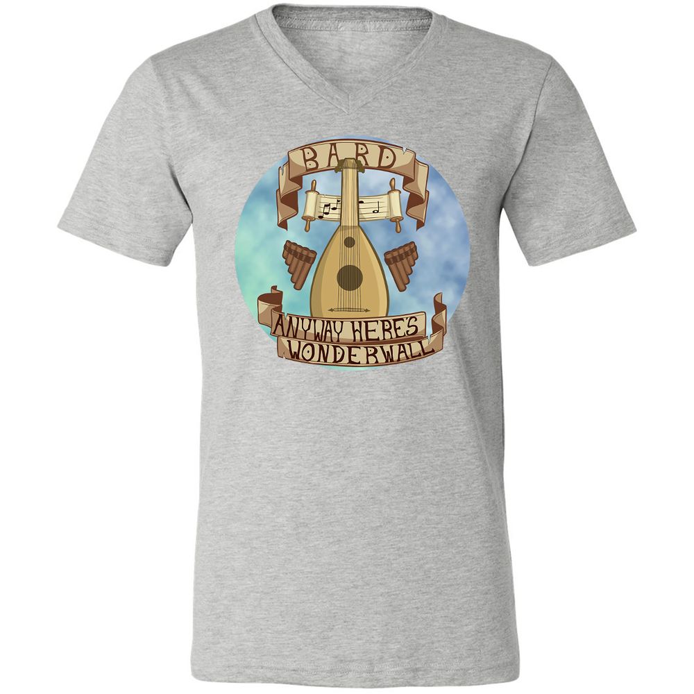 Unisex V-Neck T-Shirt - BGAU93W9 - Athletic Heather - 7