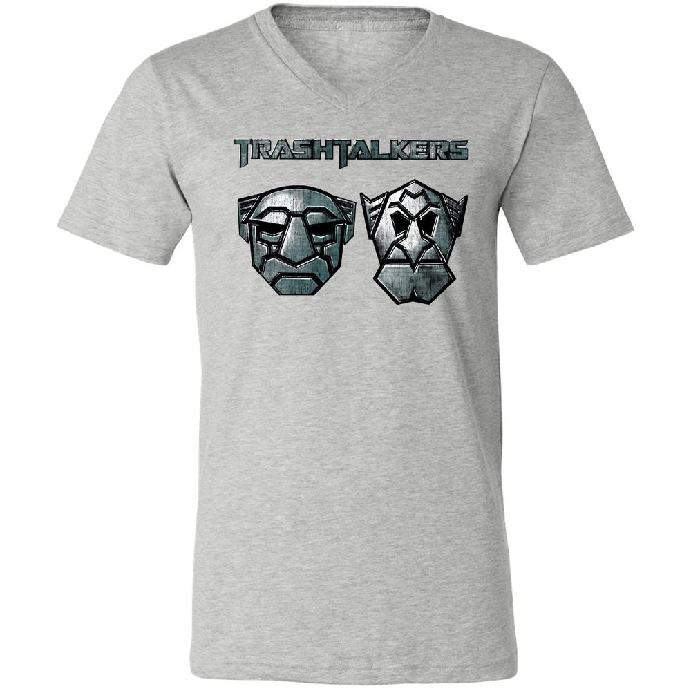 Unisex V-Neck T-Shirt - ANSRUJ11 - Athletic Heather - 7