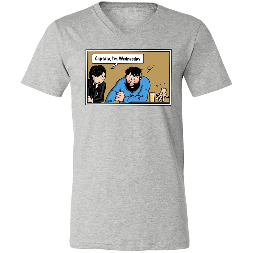 Unisex V-Neck T-Shirt - DZA3HNJV - Athletic Heather - 7