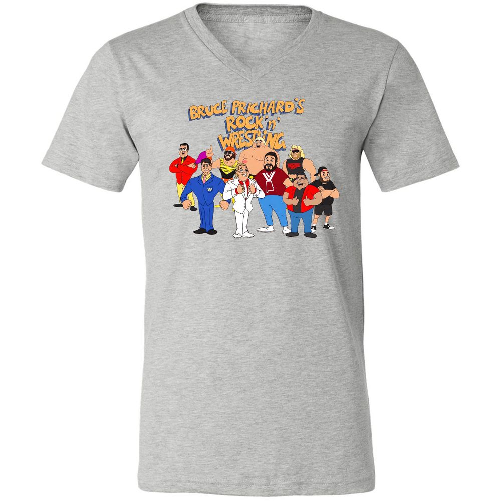 Unisex V-Neck T-Shirt - 6PDSJVES - Athletic Heather - 7