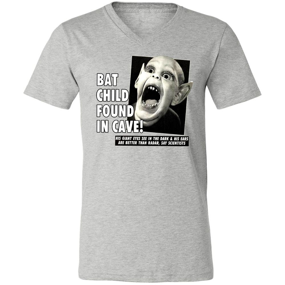 Unisex V-Neck T-Shirt - UX4LJ6QZ - Athletic Heather - 7