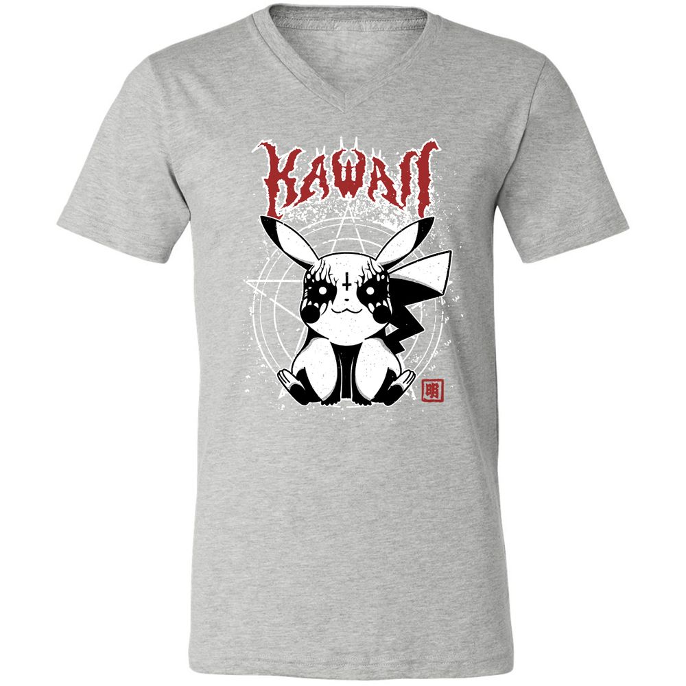 Unisex V-Neck T-Shirt - WXKSA4WF - Athletic Heather - 7