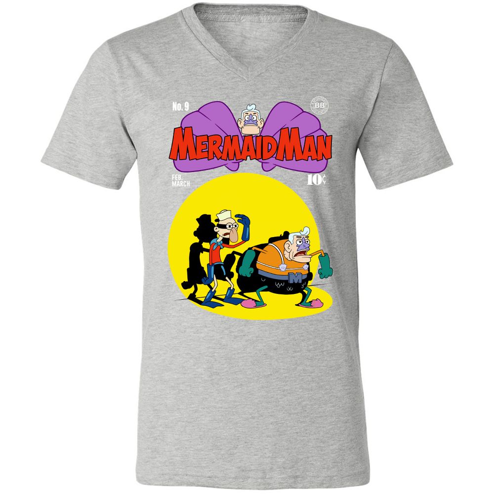 Unisex V-Neck T-Shirt - STCC8KWZ - Athletic Heather - 7