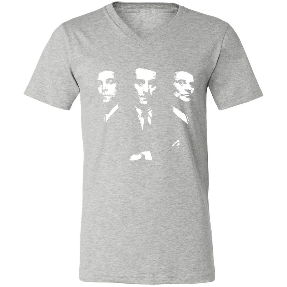 Unisex V-Neck T-Shirt - R2CABGAG - Athletic Heather - 7