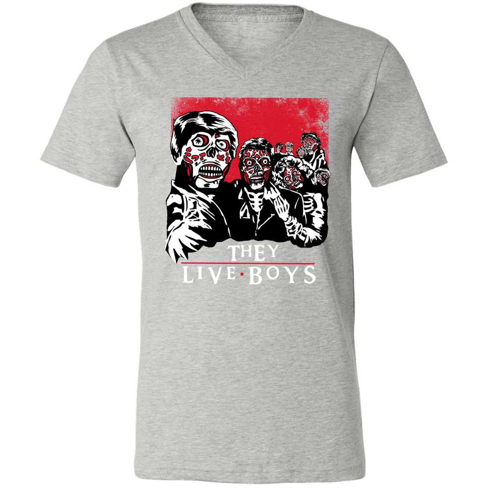 Unisex V-Neck T-Shirt - EJ24ZXPA - Athletic Heather - 7