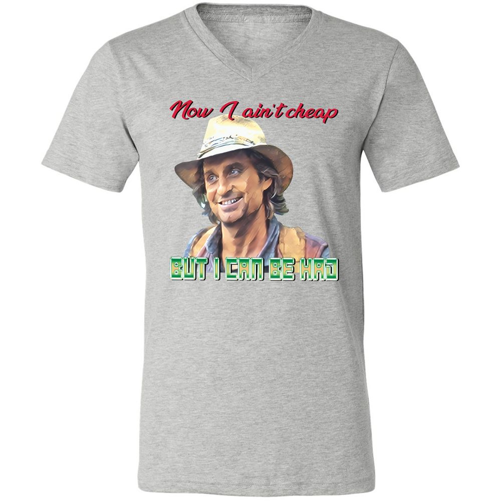 Unisex V-Neck T-Shirt - H1Q4PPPY - Athletic Heather - 7