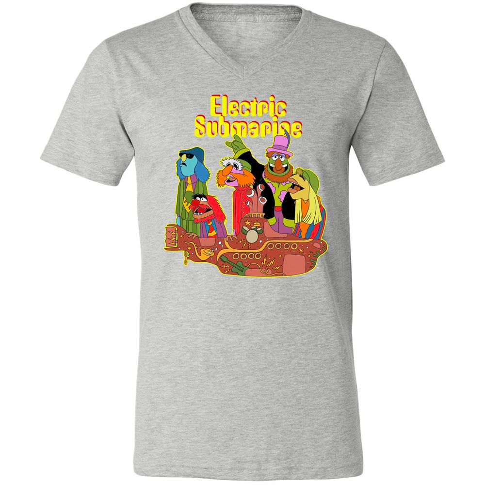 Unisex V-Neck T-Shirt - RTP6SHGE - Athletic Heather - 7
