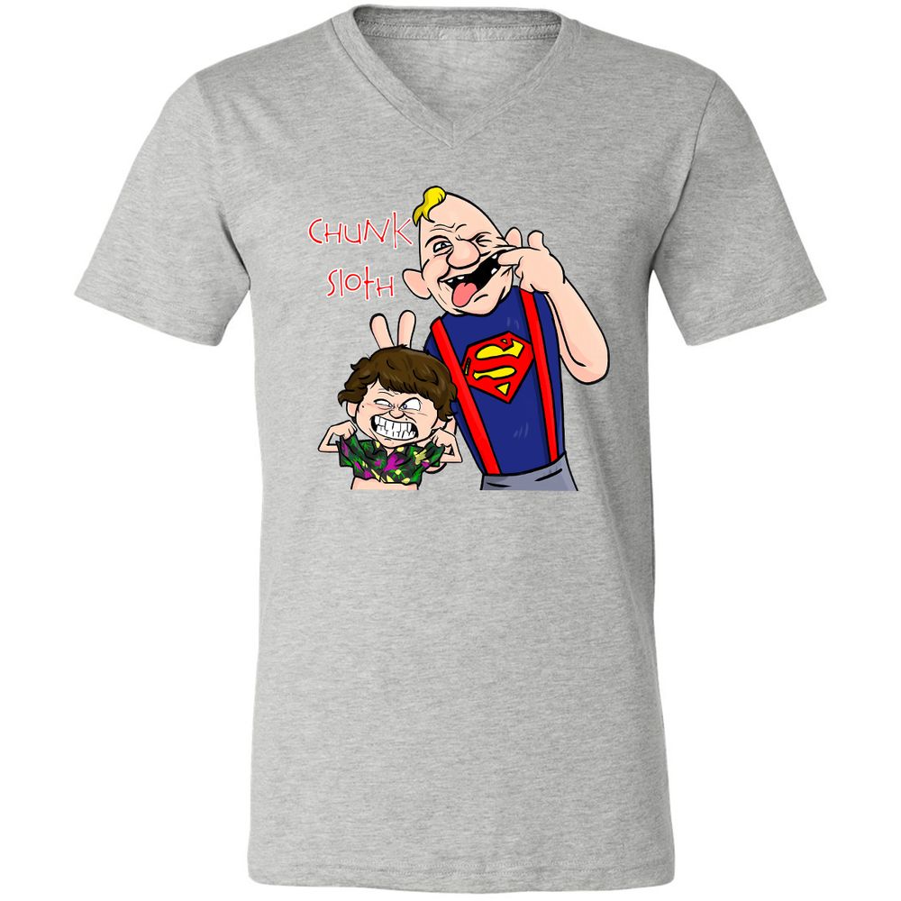 Unisex V-Neck T-Shirt - Q6A1HSZ3 - Athletic Heather - 7