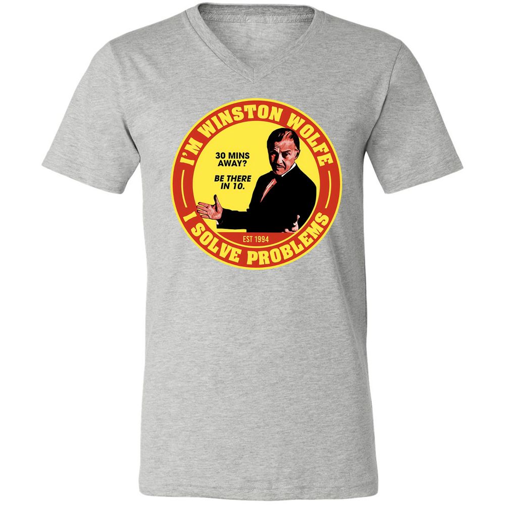 Unisex V-Neck T-Shirt - S2TWLL64 - Athletic Heather - 7