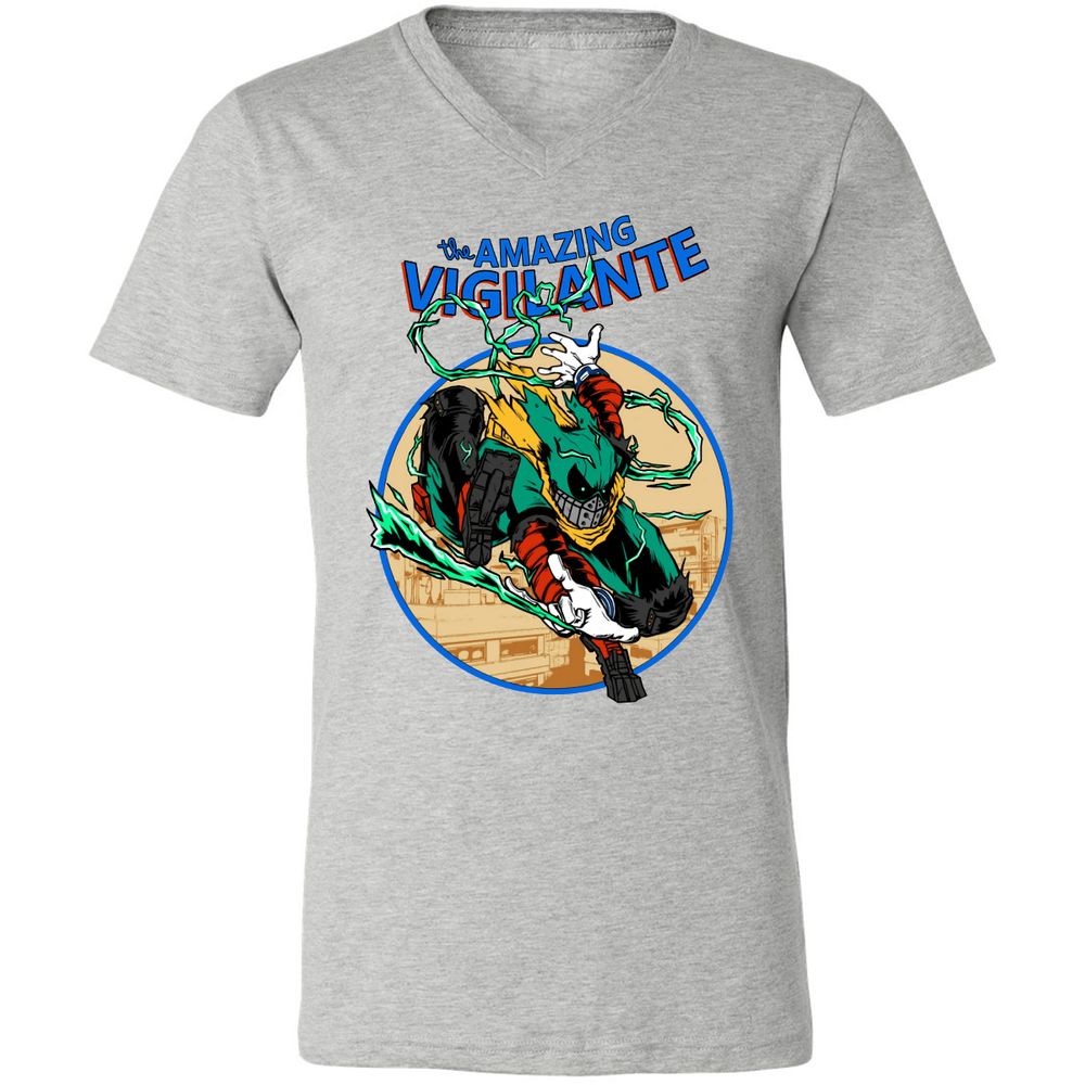 Unisex V-Neck T-Shirt - SC2RR7M5 - Athletic Heather - 7