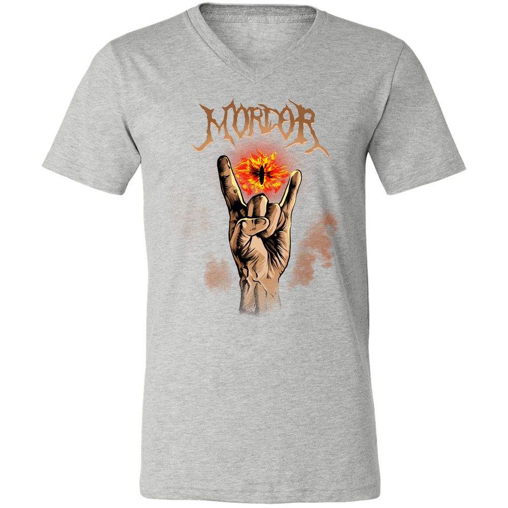 Unisex V-Neck T-Shirt - CK64JZ3K - Athletic Heather - 7
