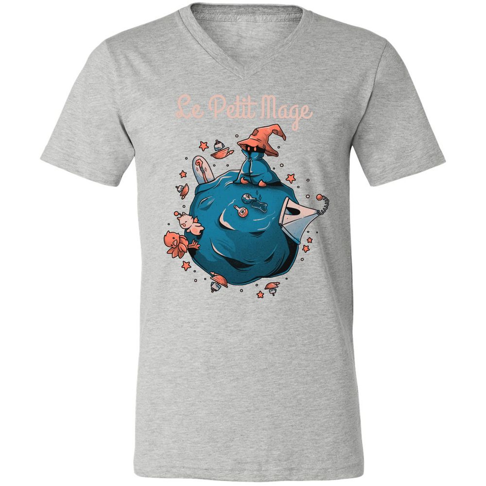 Unisex V-Neck T-Shirt - XTQN46A4 - Athletic Heather - 7
