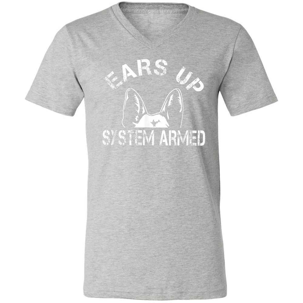 Unisex V-Neck T-Shirt - KSLTCSDA - Athletic Heather - 7