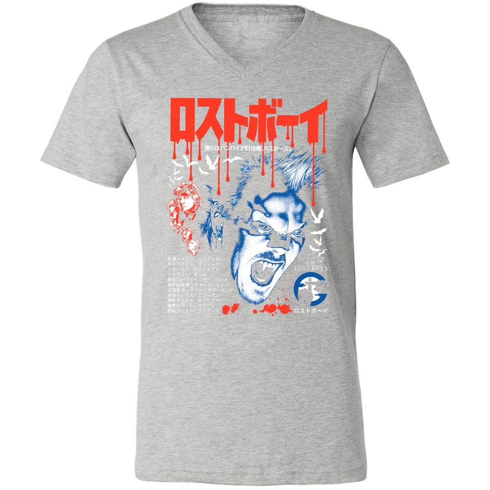 Unisex V-Neck T-Shirt - BYF9K245 - Athletic Heather - 7