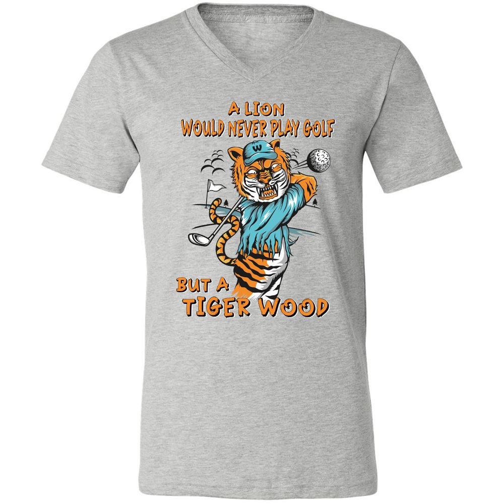 Unisex V-Neck T-Shirt - S5CBJBKR - Athletic Heather - 7