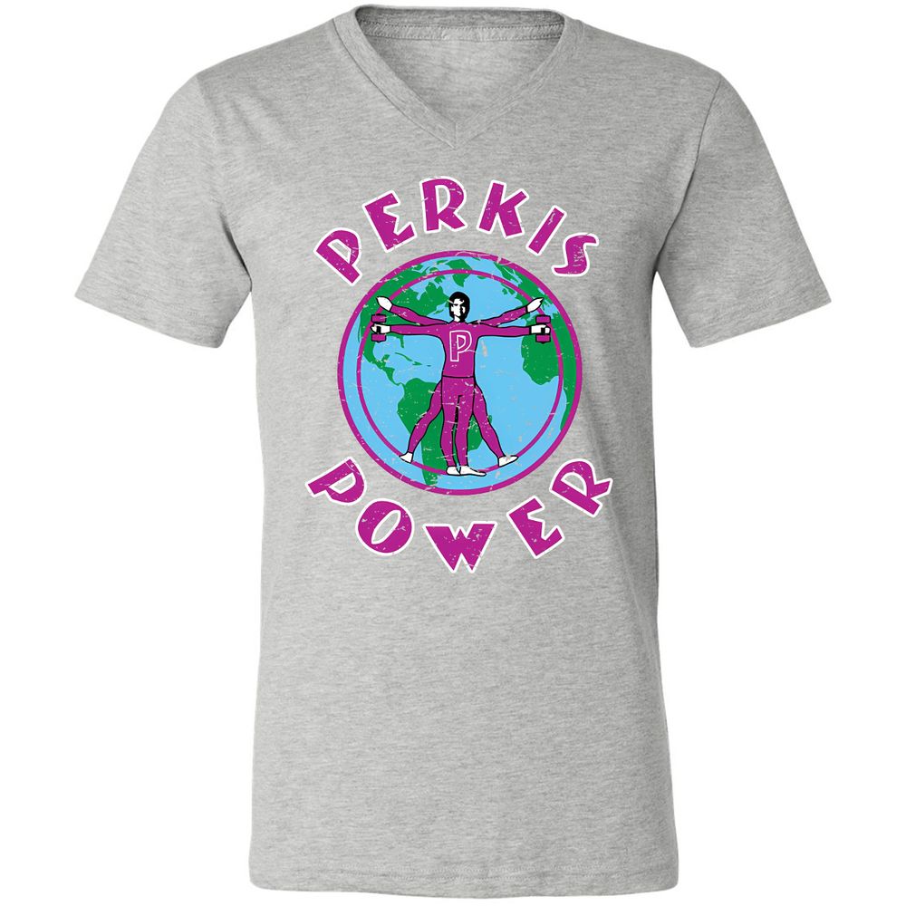 Unisex V-Neck T-Shirt - SQN7T4CR - Athletic Heather - 7