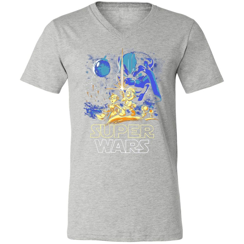 Unisex V-Neck T-Shirt - TZD3G72P - Athletic Heather - 7