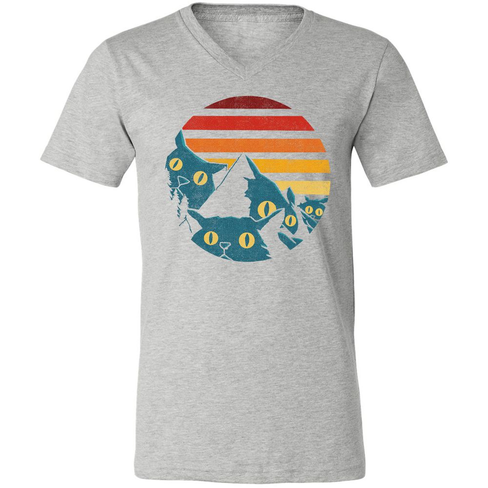 Unisex V-Neck T-Shirt - 599KYN6K - Athletic Heather - 7