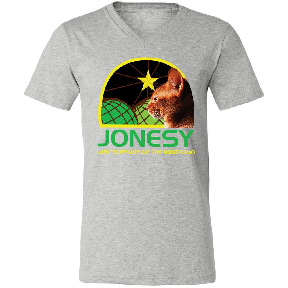 Unisex V-Neck T-Shirt - 5ZG186M4 - Athletic Heather - 7