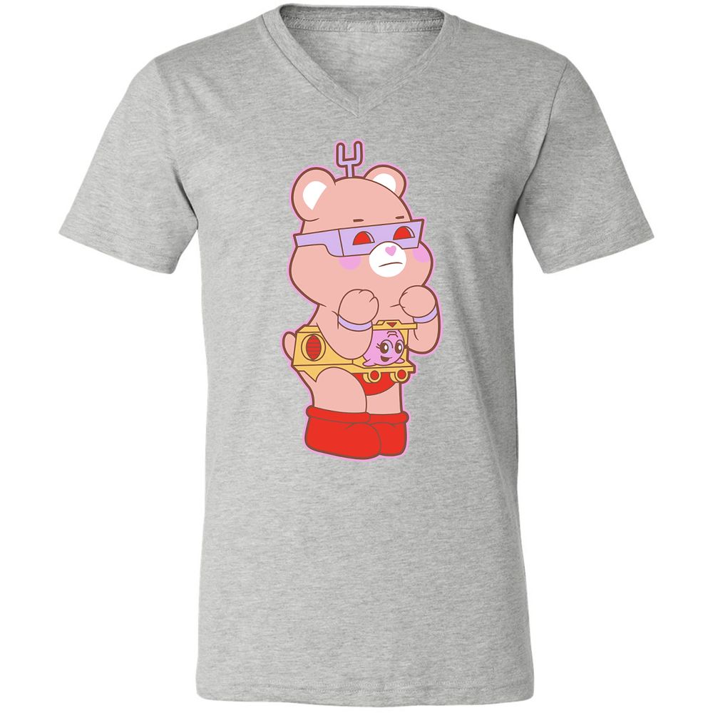 Unisex V-Neck T-Shirt - CVWBE8SS - Athletic Heather - 7