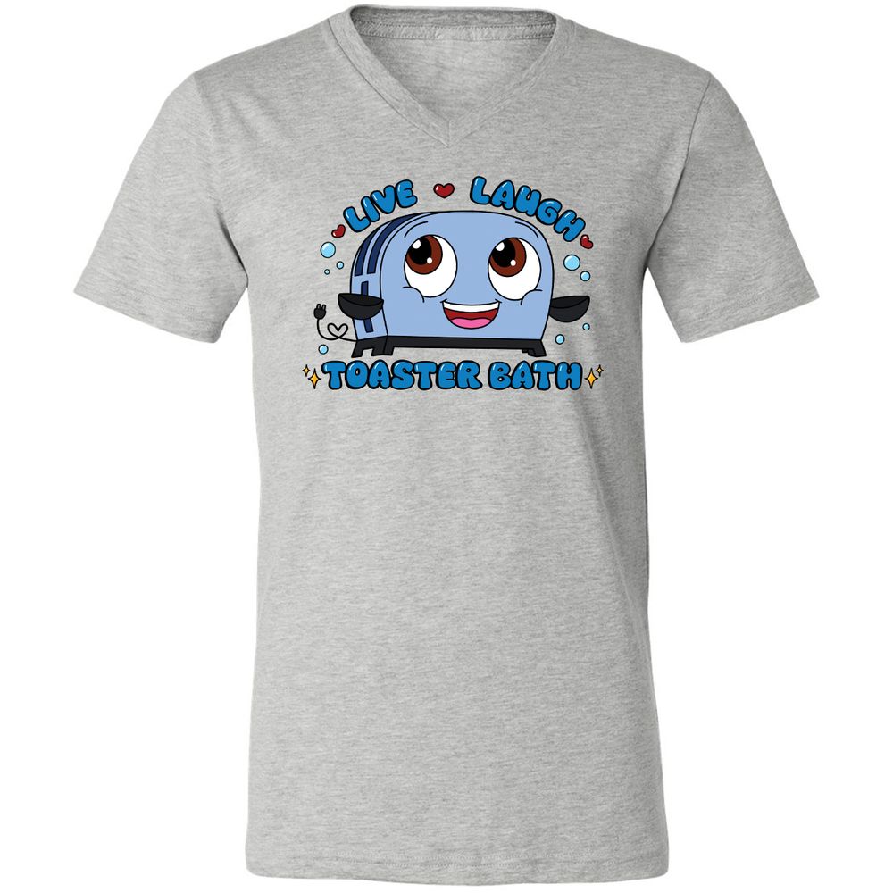 Unisex V-Neck T-Shirt - 5X5VWN5K - Athletic Heather - 7