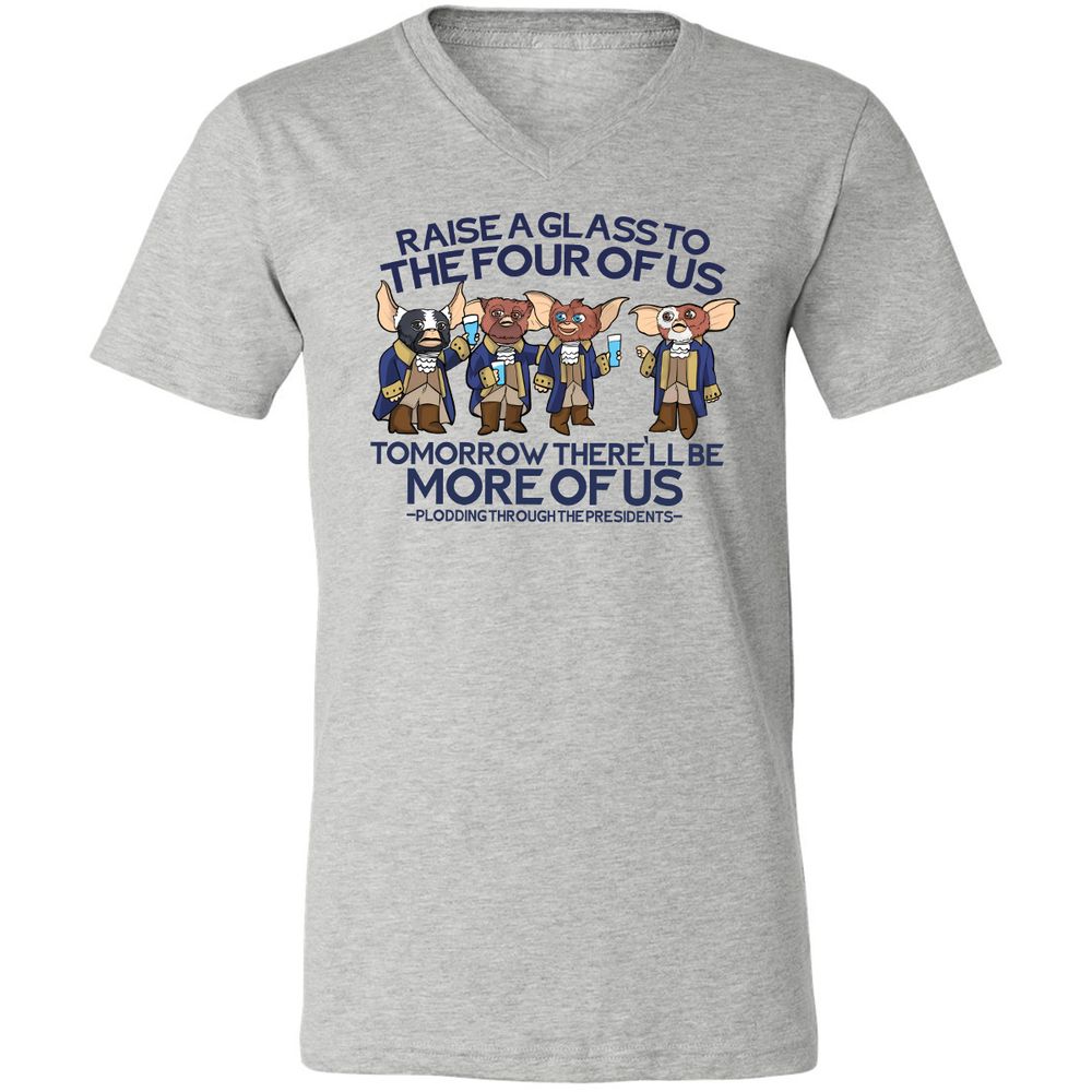 Unisex V-Neck T-Shirt - RBMQ4WXB - Athletic Heather - 7