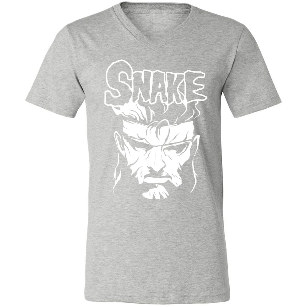 Unisex V-Neck T-Shirt - ZTK3PMDY - Athletic Heather - 7