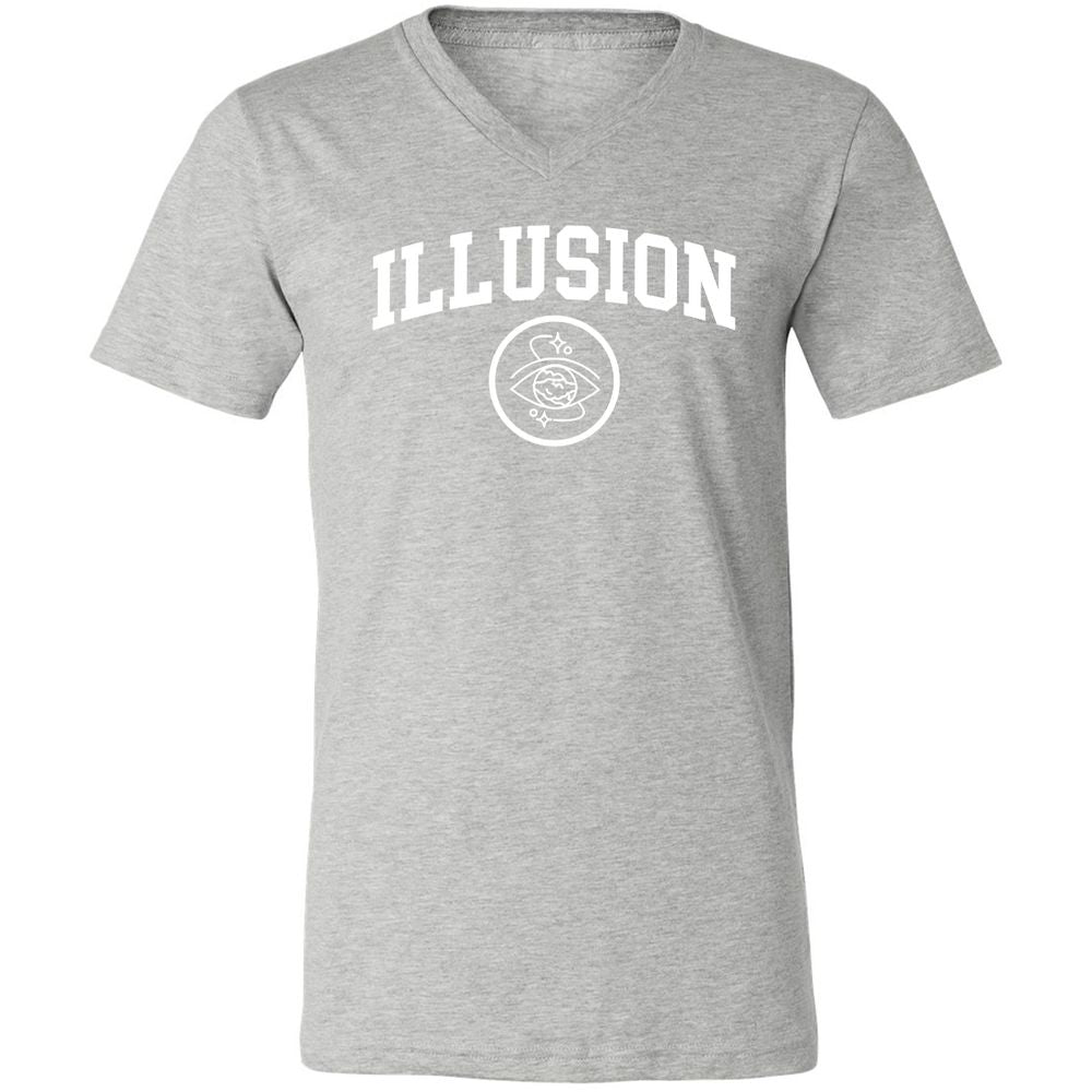 Unisex V-Neck T-Shirt - LVLZUA9Q - Athletic Heather - 7