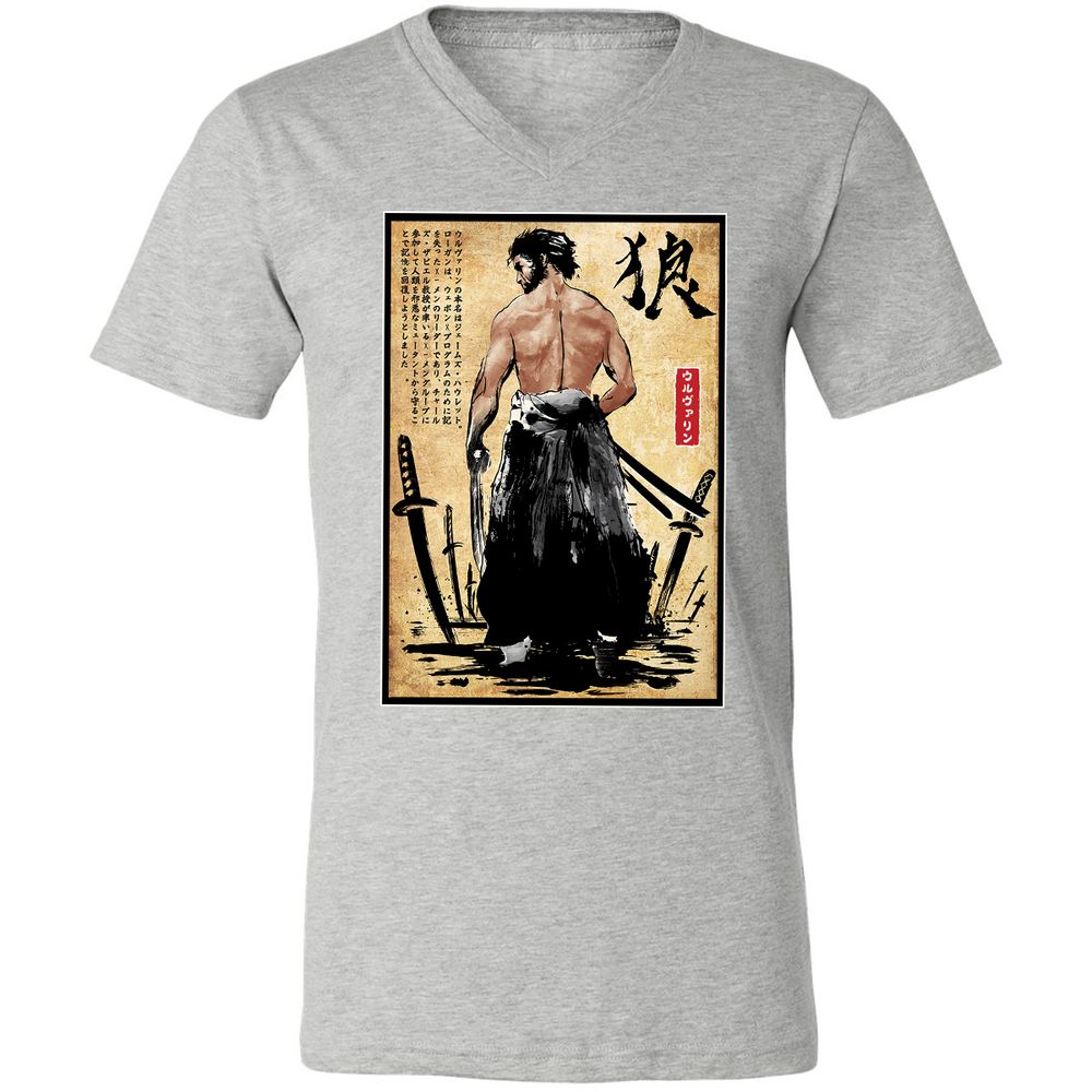 Unisex V-Neck T-Shirt - F78XUM95 - Athletic Heather - 7