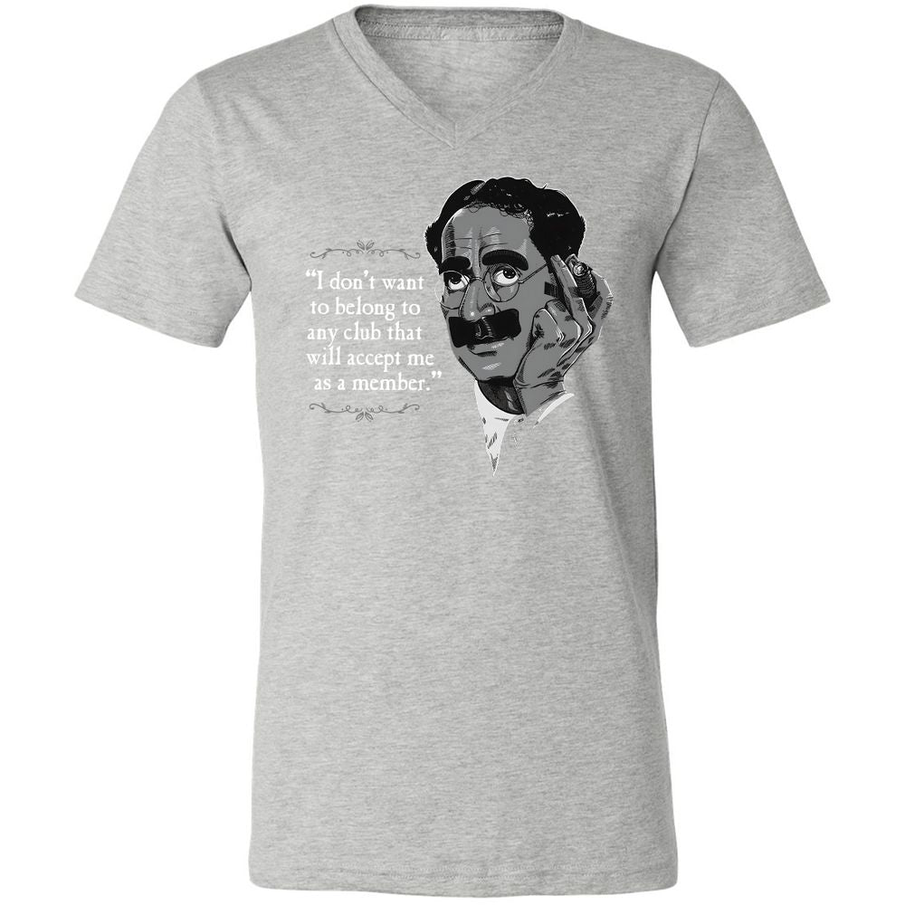 Unisex V-Neck T-Shirt - 9YLF2D9P - Athletic Heather - 7