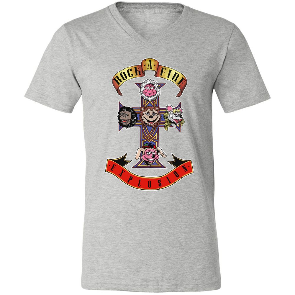 Unisex V-Neck T-Shirt - A41CELKZ - Athletic Heather - 7