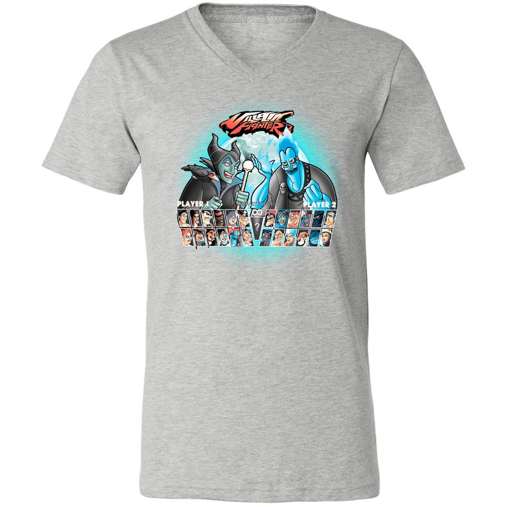 Unisex V-Neck T-Shirt - 8XSZQCSQ - Athletic Heather - 7