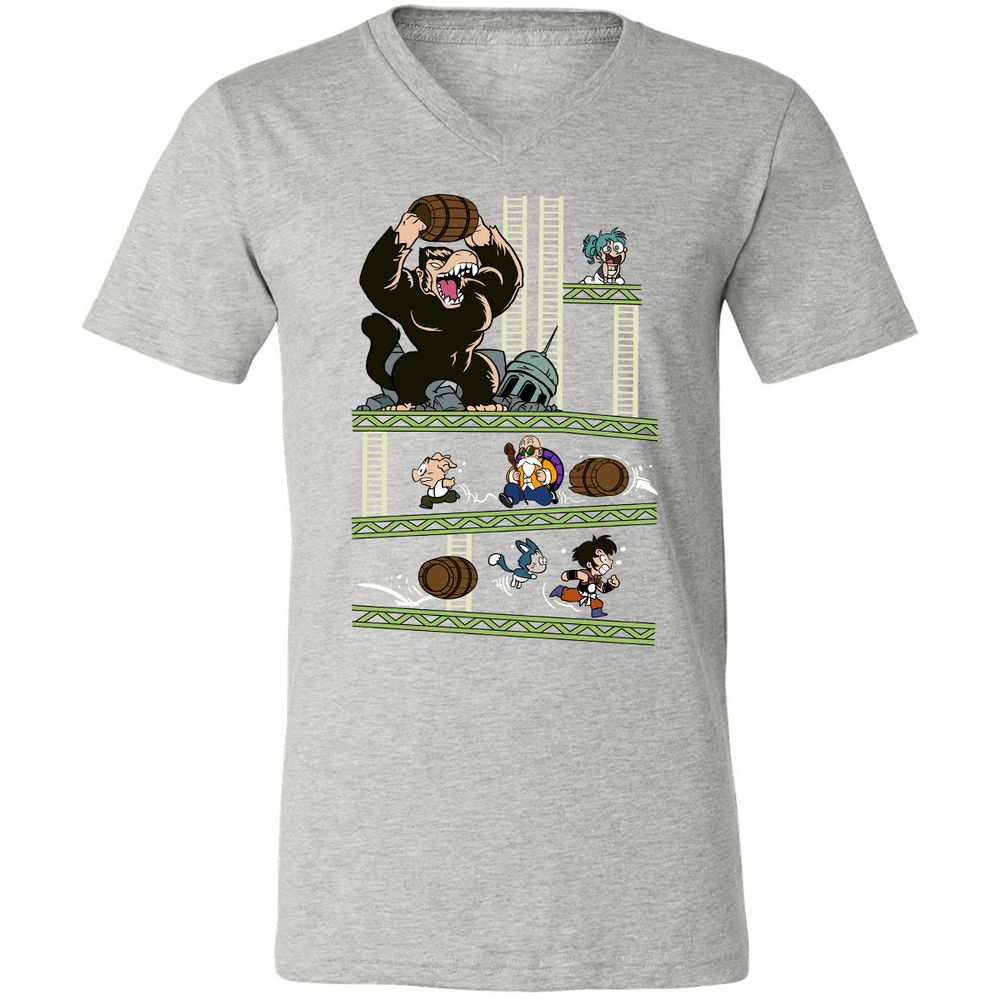 Unisex V-Neck T-Shirt - Z6EZC731 - Athletic Heather - 7