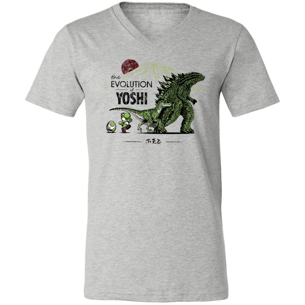 Unisex V-Neck T-Shirt - RJA3TYZT - Athletic Heather - 7