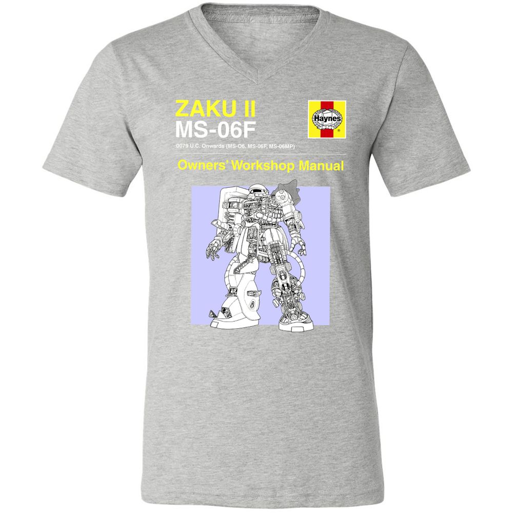 Unisex V-Neck T-Shirt - KGRD4GTQ - Athletic Heather - 7