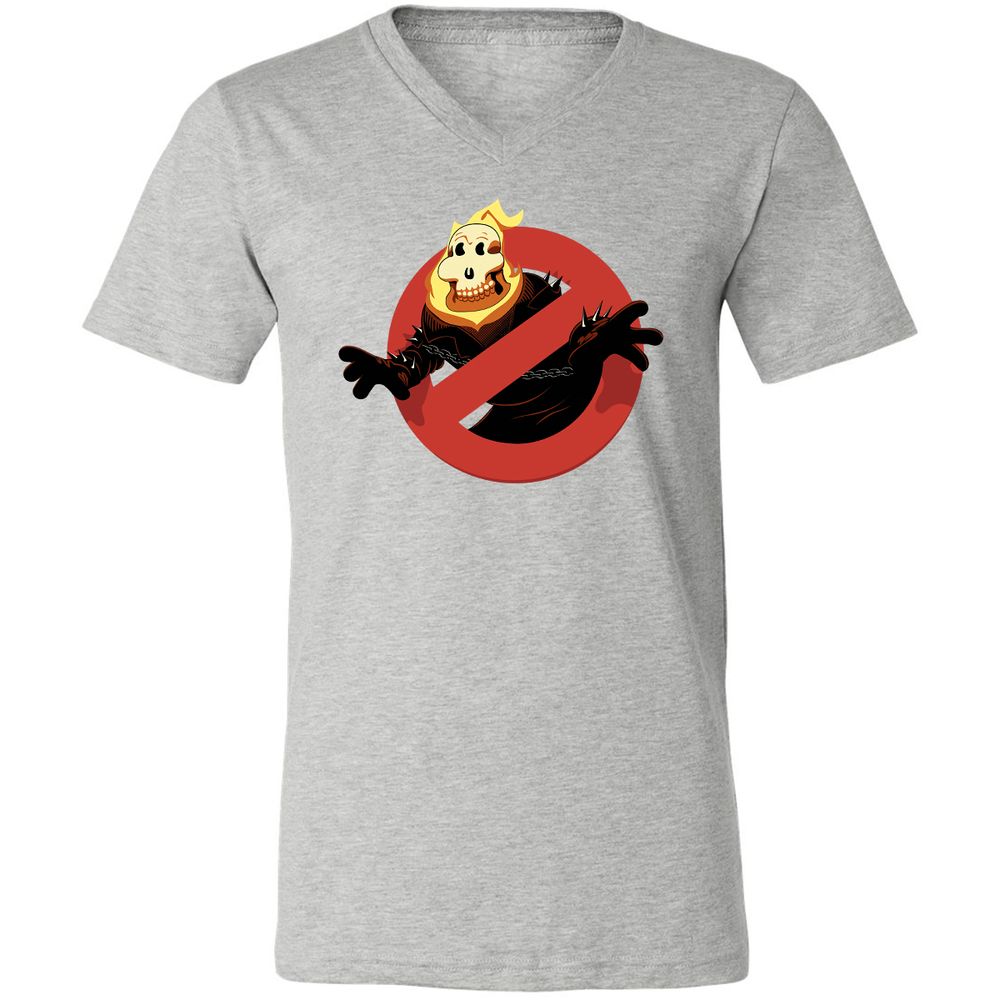 Unisex V-Neck T-Shirt - NDVUBBAZ - Athletic Heather - 7