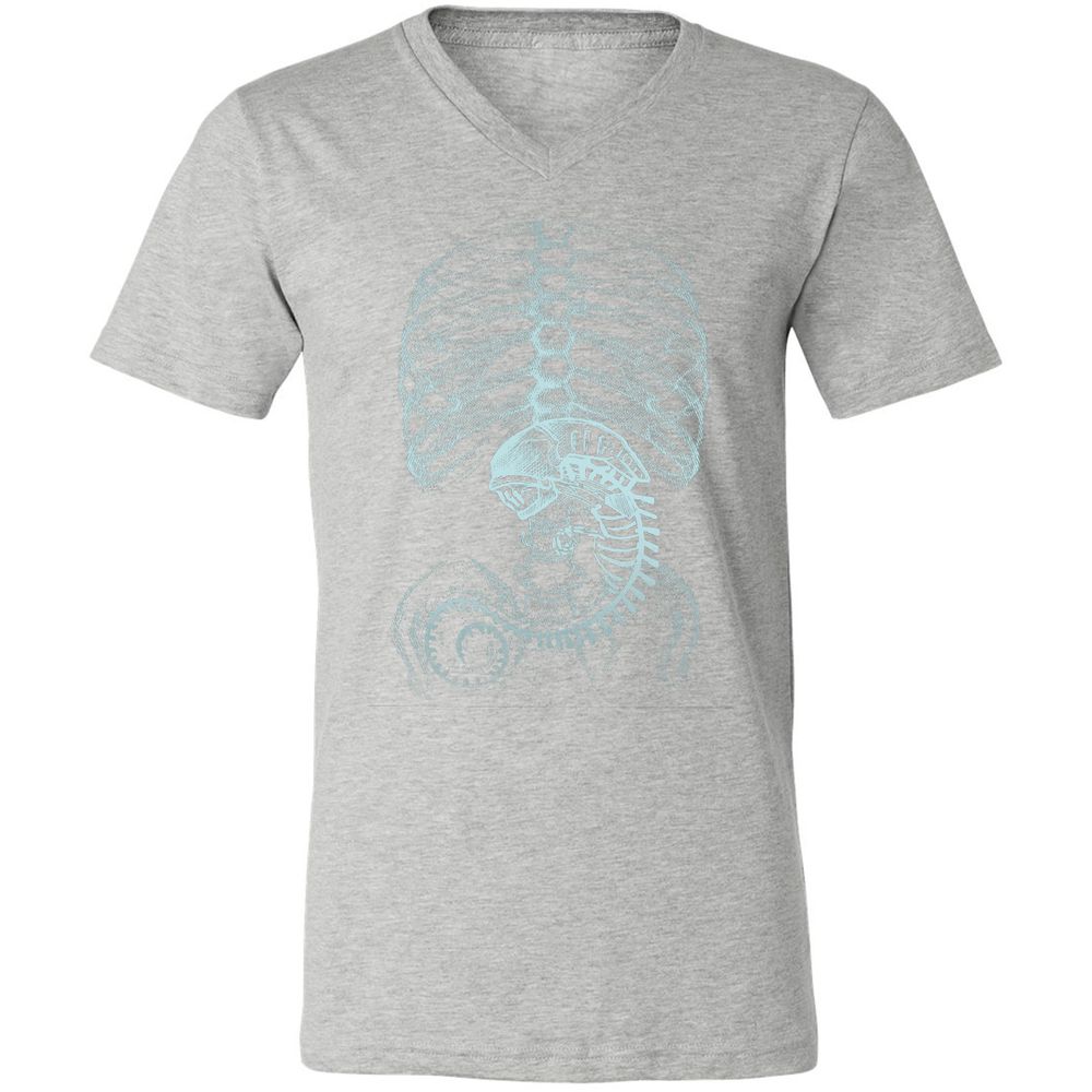 Unisex V-Neck T-Shirt - AXNNW9YT - Athletic Heather - 7