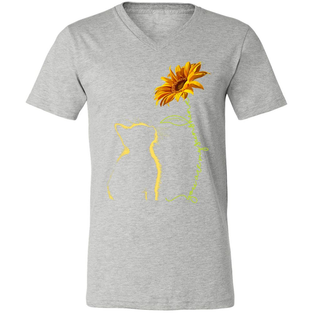 Unisex V-Neck T-Shirt - AXS3GWCJ - Athletic Heather - 7