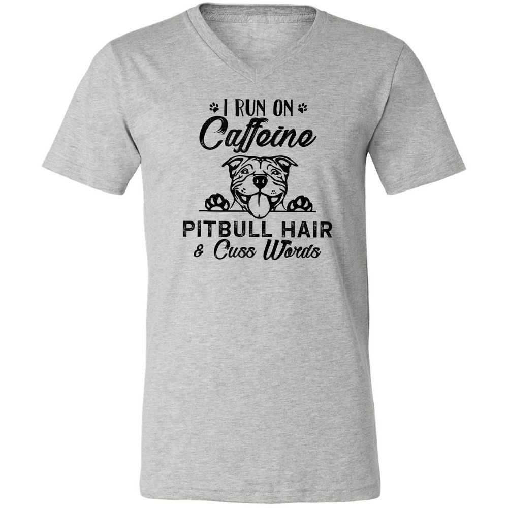 Unisex V-Neck T-Shirt - 9BL9M7BR - Athletic Heather - 7