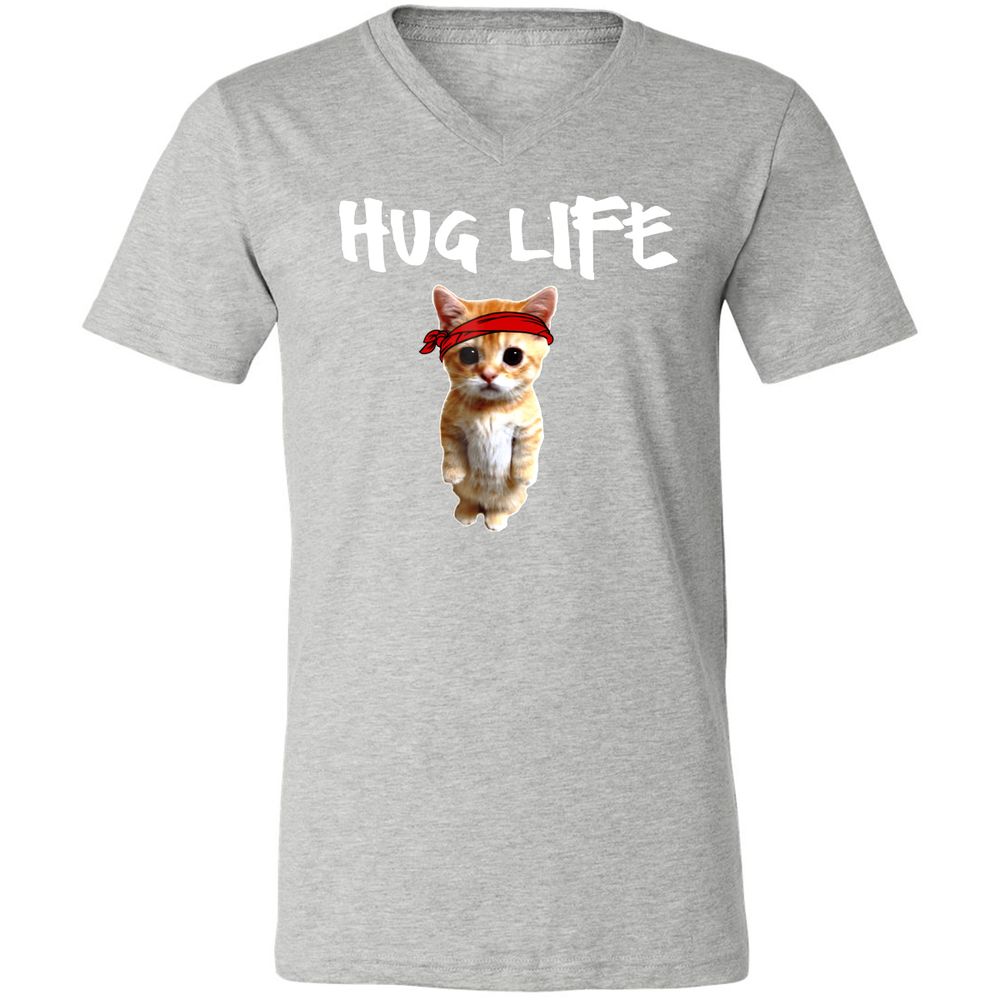 Unisex V-Neck T-Shirt - DQL19X25 - Athletic Heather - 7