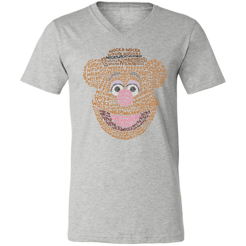 Unisex V-Neck T-Shirt - D1F4ABEG - Athletic Heather - 7