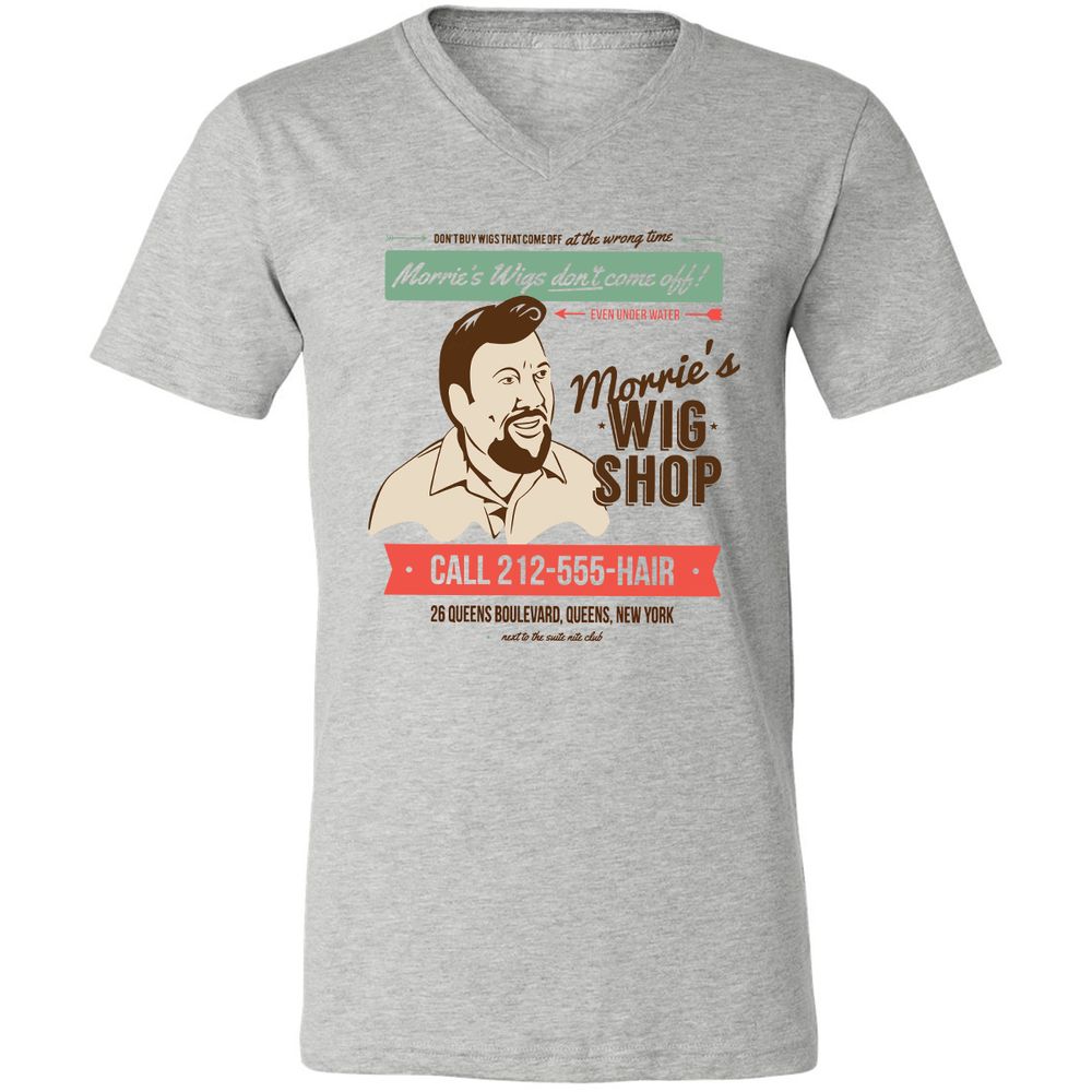 Unisex V-Neck T-Shirt - N8YYW471 - Athletic Heather - 7