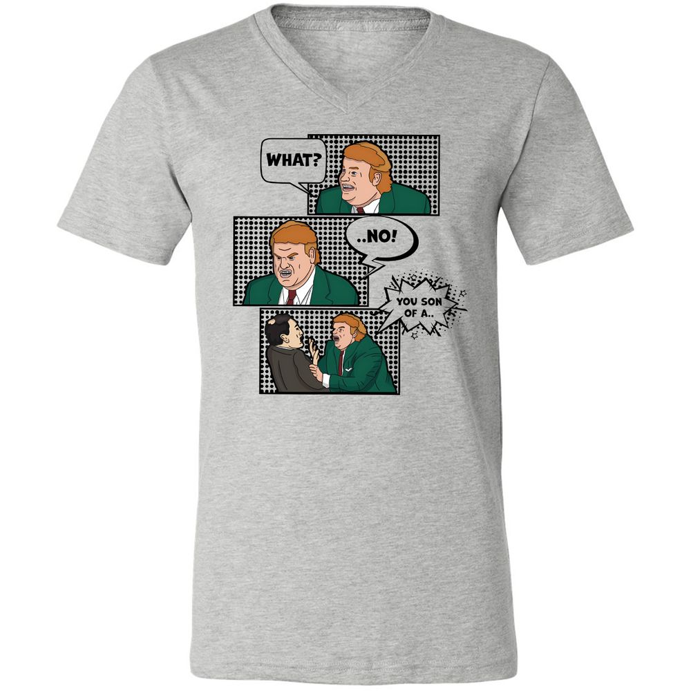Unisex V-Neck T-Shirt - 1PVQNLPR - Athletic Heather - 7